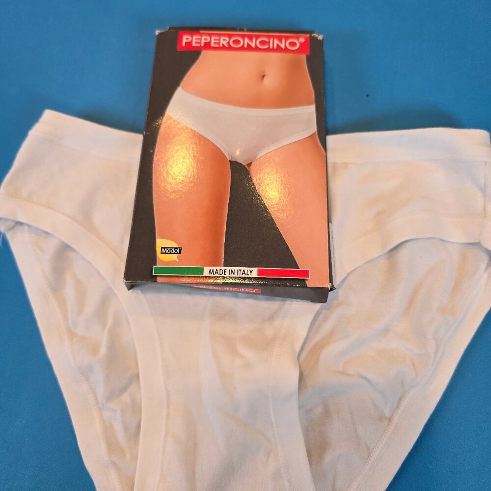 Made in Italy Two Cotton/Modal Panties for Ladies (girls)- XS (IT size 2)